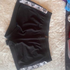 Adidas size large black, athletic shorts